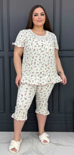Пижама жен. б/в брид+футб (50-62) 245-2