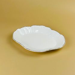 Lenardi 109-243 Овальное блюдо 22х17х3см КРОКУС ЗОЛОТО в под.уп.(х24)Фарфор