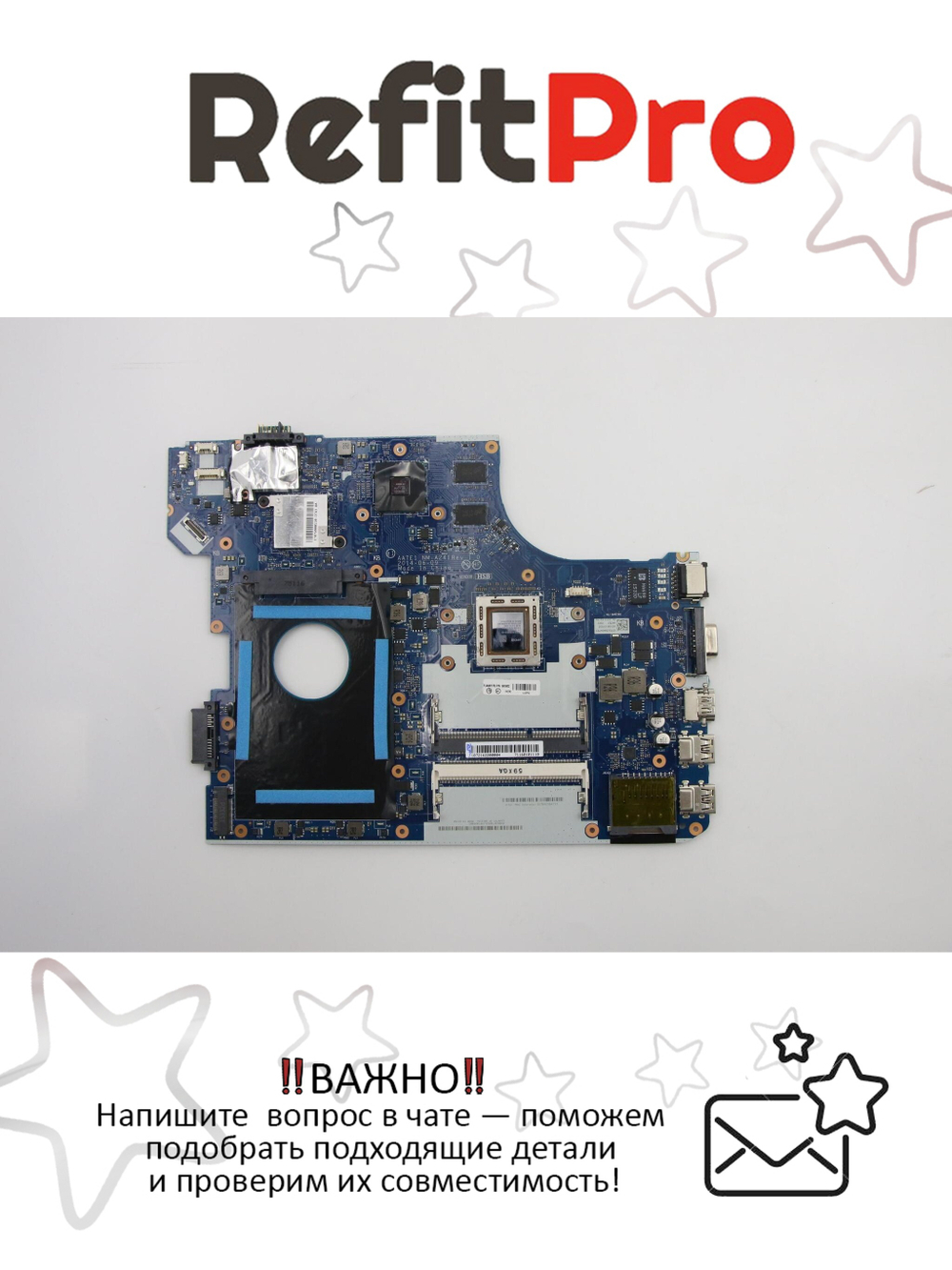 Материнская плата для ноутбука Lenovo ThinkPad E555 NM-A24 SWG AMD A10-7300 2G-BLANK 15 (04X5632), оригинал