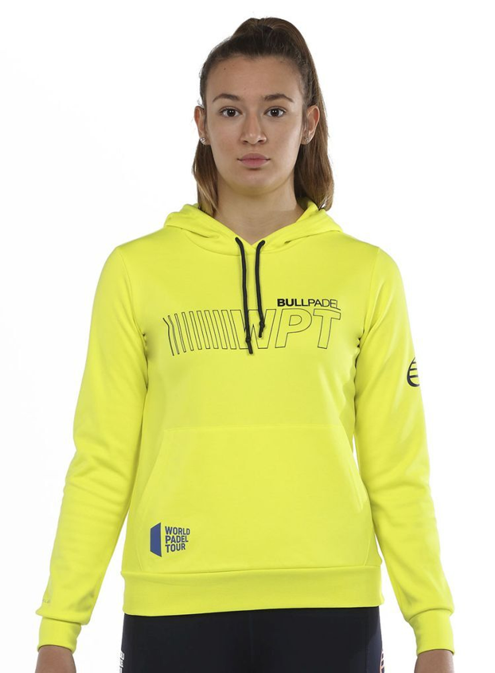 Женская Кофта теннисная Bullpadel Yopal Sweatshirt Woman - amarillo azufre fluor