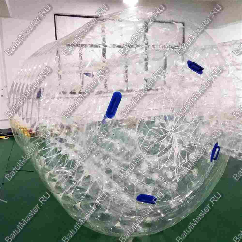 Аттракцион Водный роллер (Гидророллер) «Прозрачный» ТПУ, 2.5*2*2 м