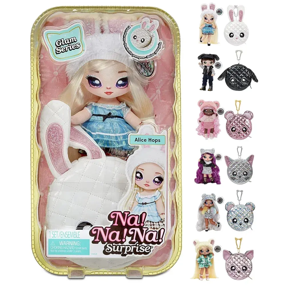 Кукла Na! Na! Na! Surprise 2 в 1 серия Glam Series Alice Hops белый кролик