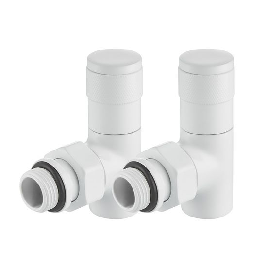 Набор ручной регулировки Royal Thermo Piano (2 шт.) 1/2" угловой, цвет белый (RTE 56.0012)