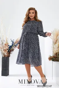 Платье 22-07-Синий-белый Minova