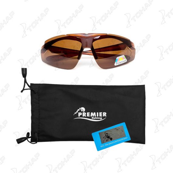Очки поляризационные в чехле (коричневый) (PR-OP-112-B) PREMIER