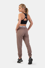 Женские штаны Nebbia Iconic Mid-Waist Sweatpants with elastic “N” waistband 408 Brown