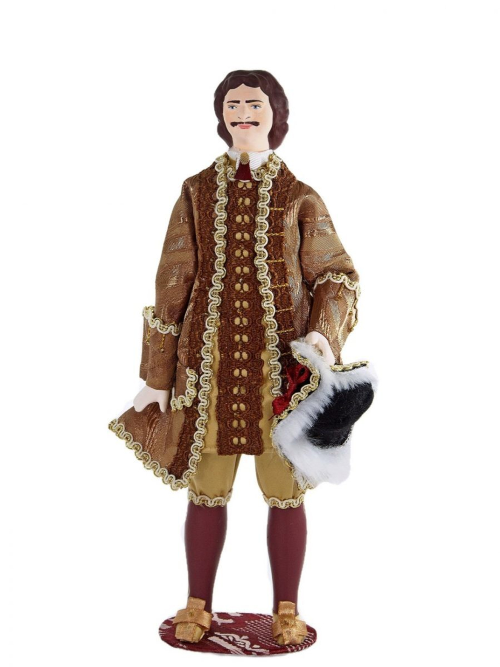 Кукла интерьерная Потешного промысла Пётр Первый в бальном костюме