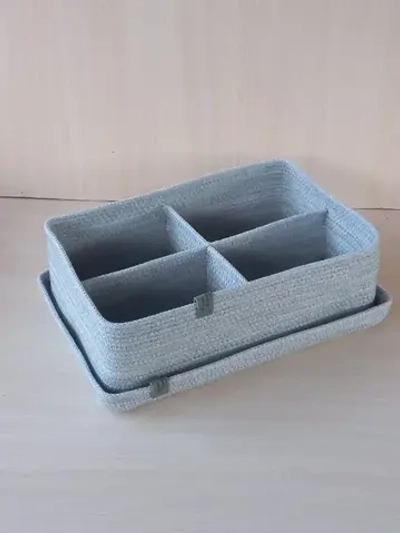 Корзина плетеная с крышкой