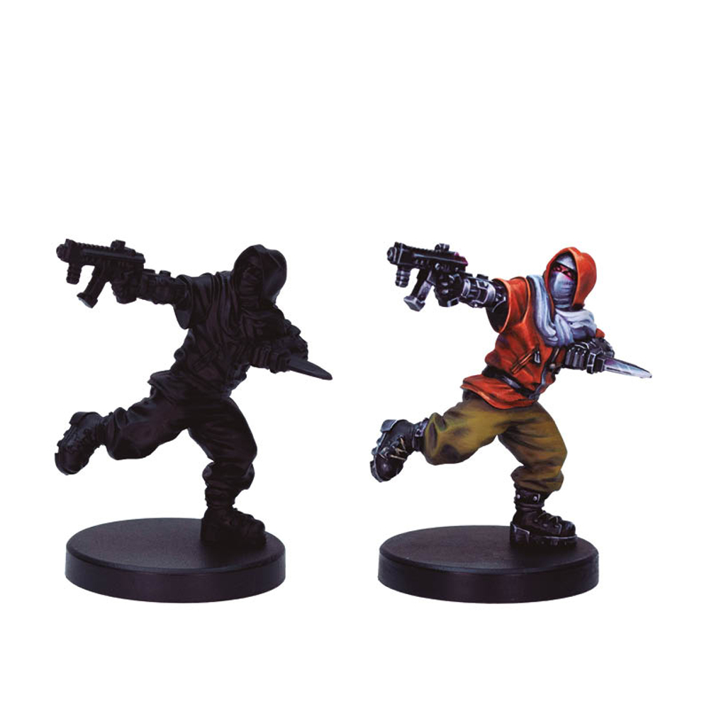 Набор красок Vallejo CYBERPUNK RED SET: COMBAT ZONE, EXCLUSIVE NEMO, MINI