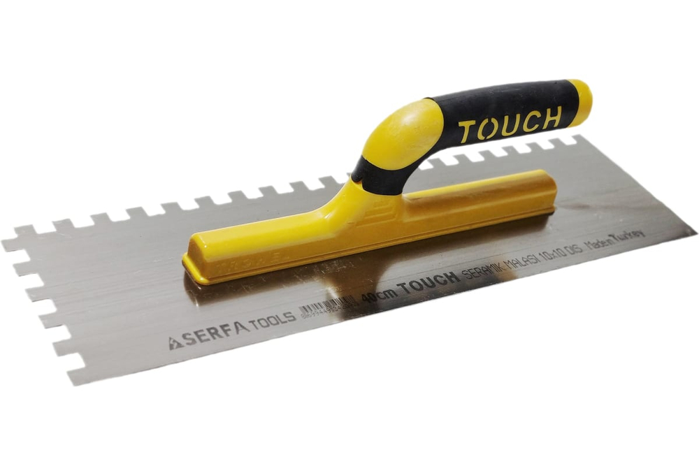 Гладилка зубчатая c пластиковой открытой ручкой LUX 40 см Serfa 209