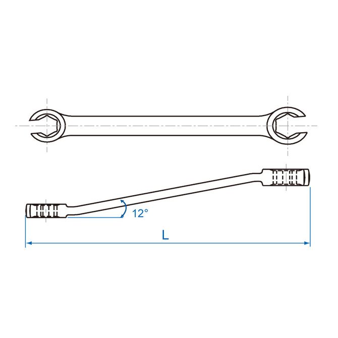 KING TONY (19301213) Ключ разрезной 12x13 мм