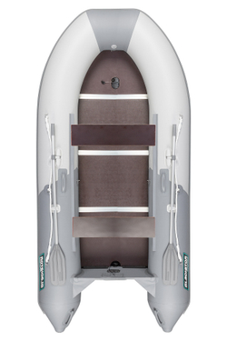 Надувная лодка GLADIATOR B340 светло-темносерый (СПБ)