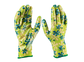 Садовые перчатки PALISAD из полиэстера с нитриловым обливом, зеленые, L 67743