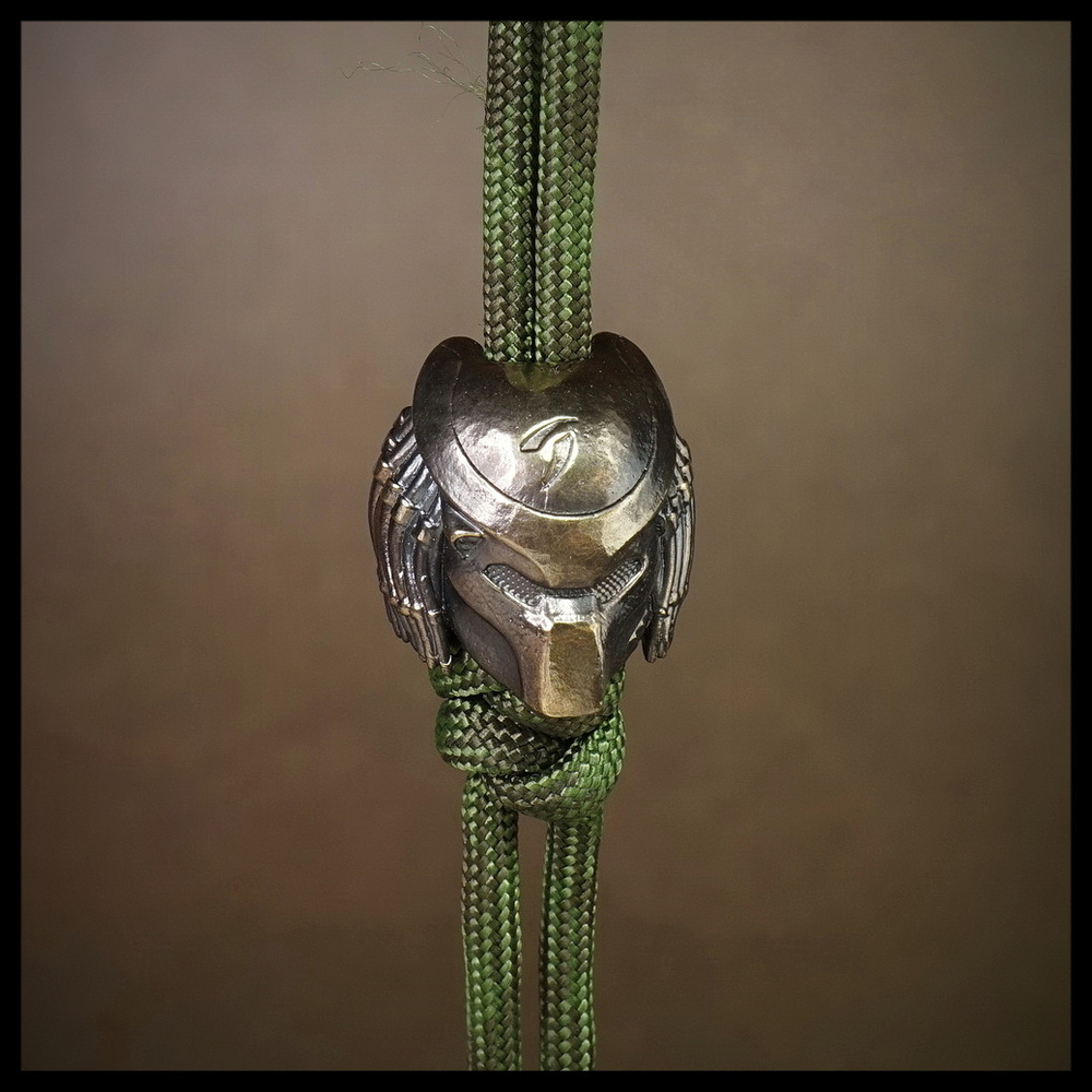 Темлячная бусина "Хищник" для ножей , латунь