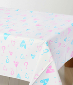 Скатерть полиэтиленовая «Гендер-Пати», розовый/ голубой, 137*183 см