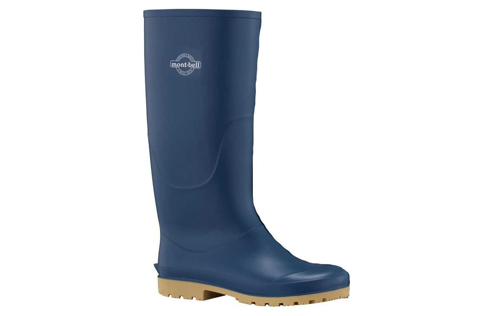 MONTBELL Pescador Waterproof And Wear resistant Knee High Rain Boots Men"s Blue