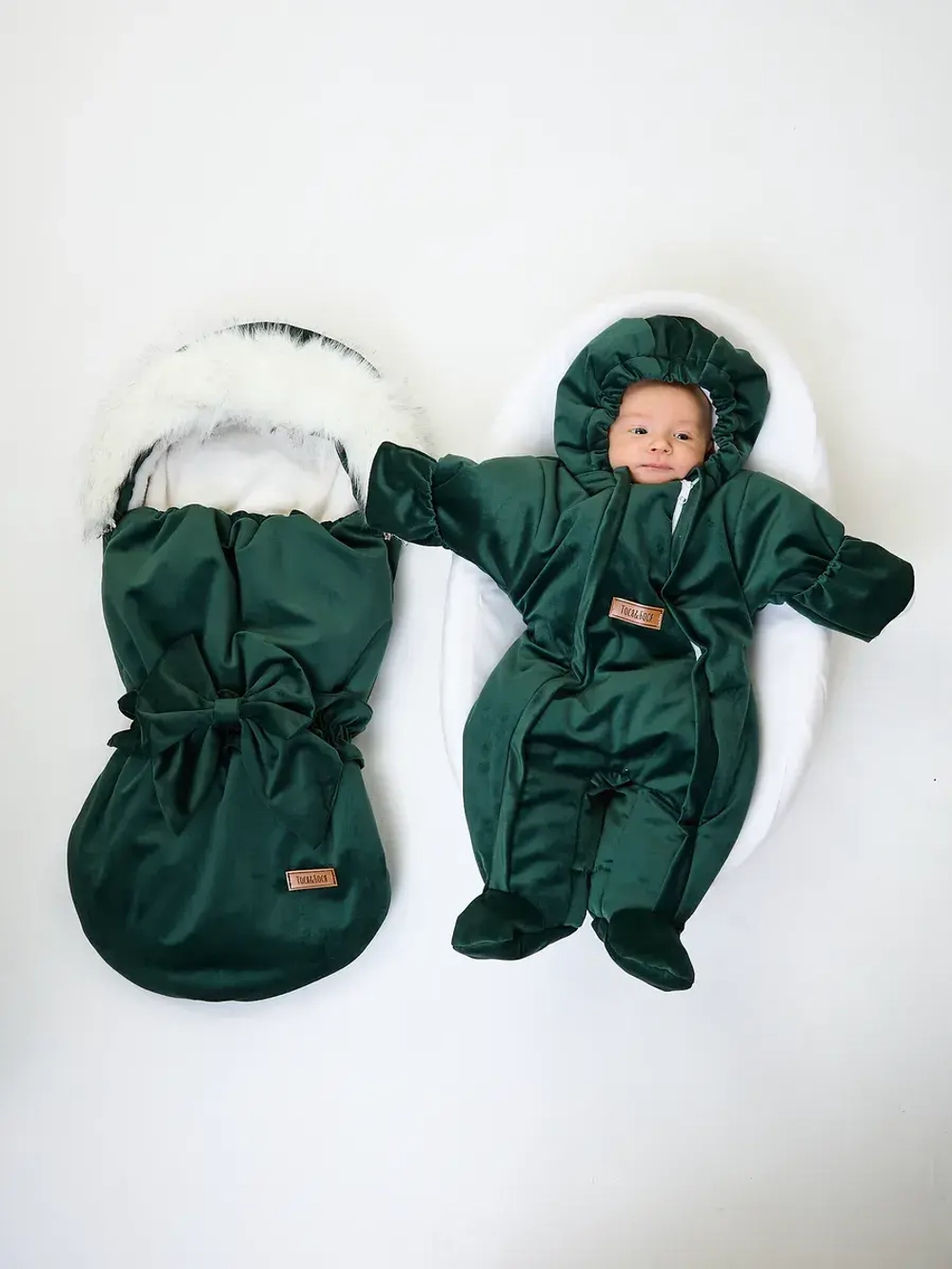 Конверт на выписку новорождённому зимний