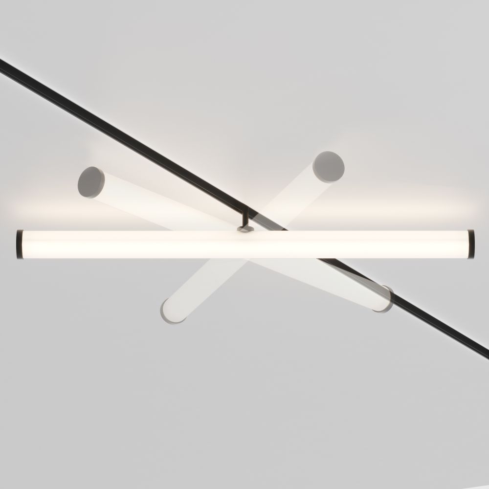 Трековый магнитный светодиодный светильник диммируемый Maytoni Exility TR086-4-25W-DS-B