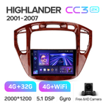 Teyes CC3 2K 9"для Toyota Highlander 2001-2007