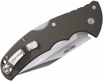 Складной нож Cold Steel 58PS Code-4 Spear Point (Серрейтор) c клинком из стали CPM-S35VN, рукоять алюминий