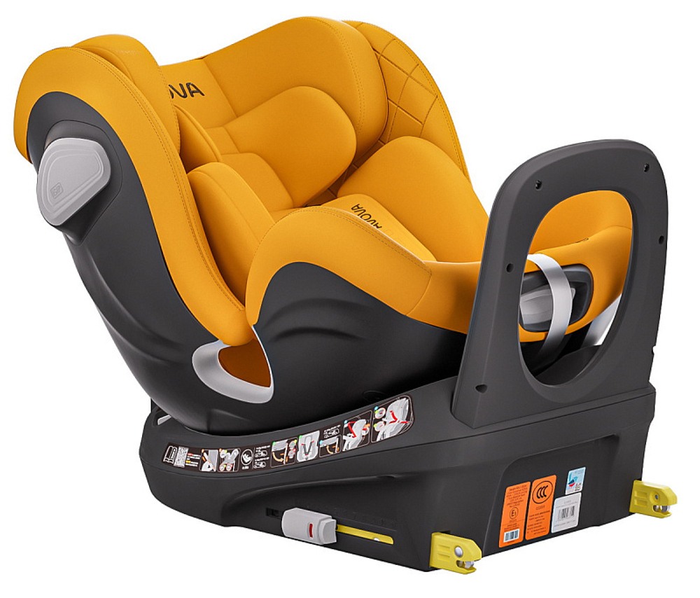 Автокресло Avova Swan Fix i-Size 0-1-2 (40-125 см, 0-25 кг) Beach Yellow, желтый