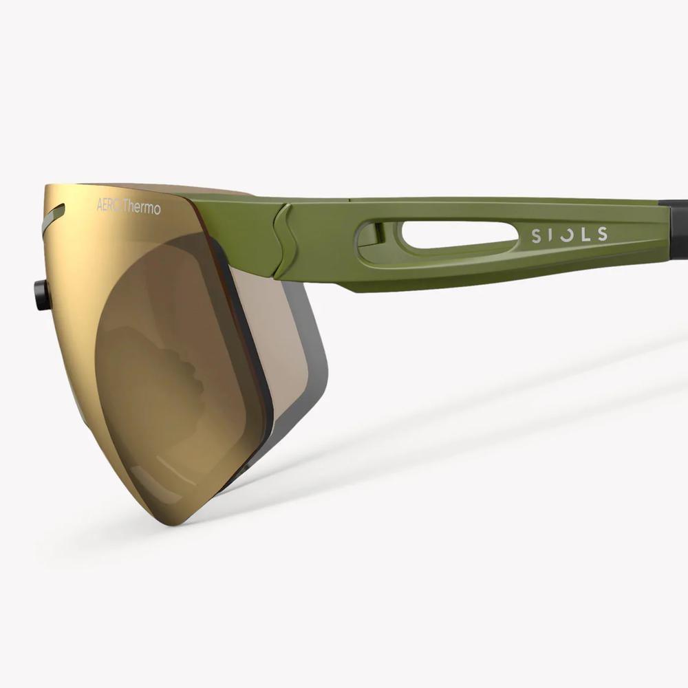 Спортивные очки Siols / AERO.Thermo / Glacier Gold Mirror 92% / Pine