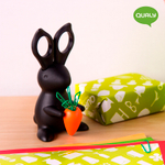 Ножницы+магнит со скрепками bunny, черный