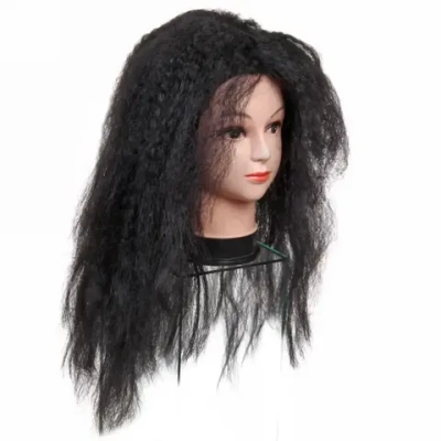 Парик карнавальный «Гофре объемное», Черный