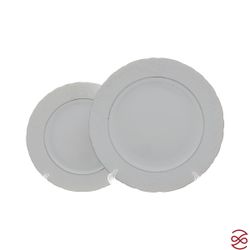 Столовый набор Repas Rococo с платин.полос.(25 предметов на 6 персон)