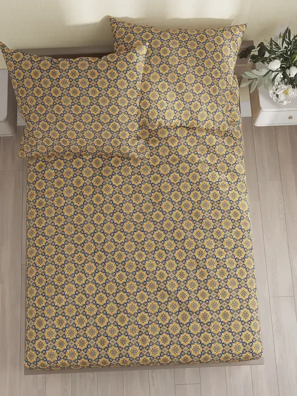 Постельное белье перкаль Сказка "Султан" 2-спальное Наволочка 50х70 см 2 шт Простынь 240x215 см Пододеяльник 175x215 см