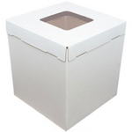 Коробка картонная усиленная гофрокартон с окном  42х42х45 см