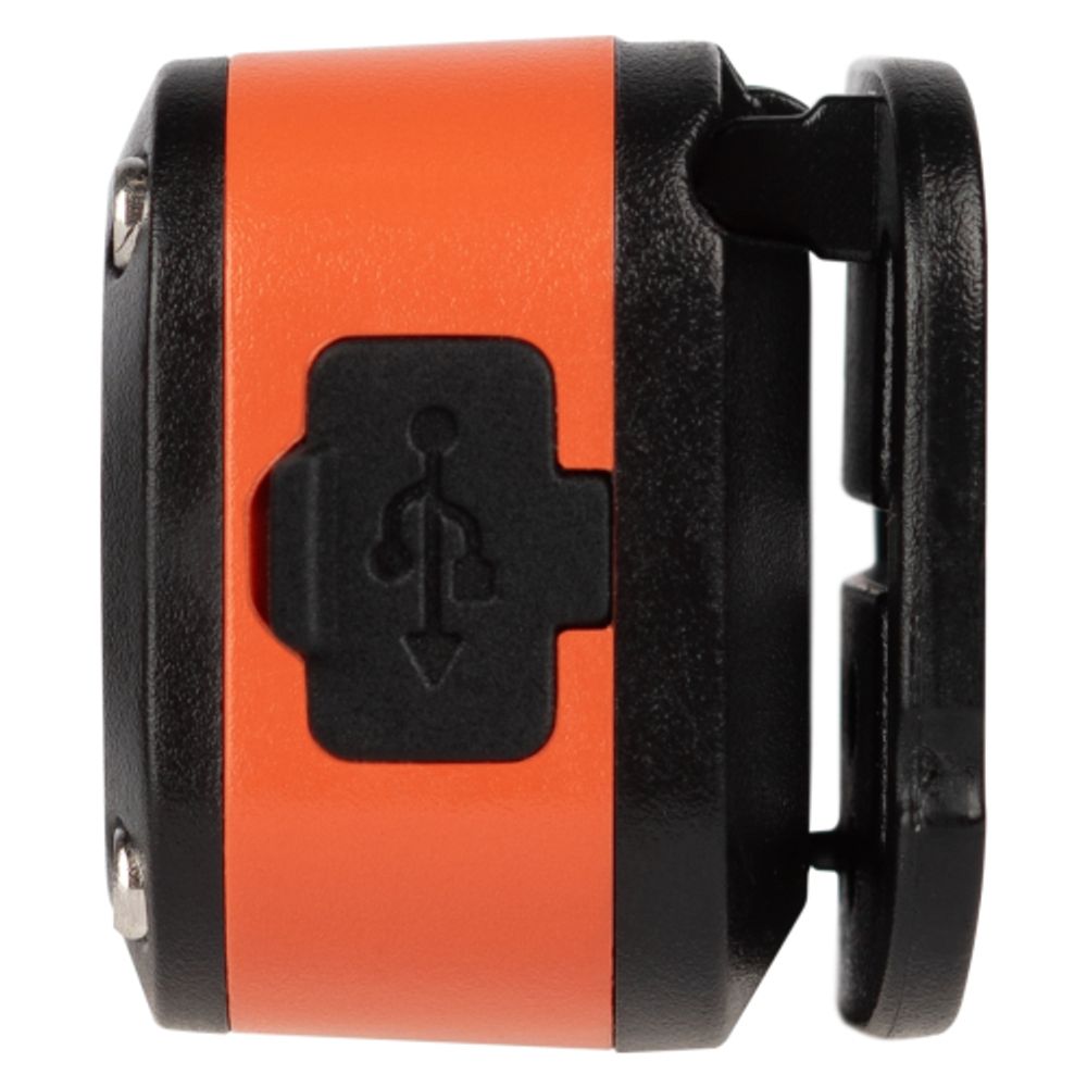 Фонарь налобный светодиодный ЭРА GA-812 Orange аккумуляторный 3+3 Bт сенсорное управление 5 режимов USB type C