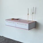 Подвесной туалетный столик консоль Royal 5210 эко (Зефир-р.золото)