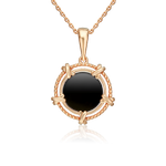 Подвеска из красного золота с ониксом