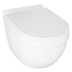 Унитаз подвесной Azario Fora 368х530х410 безободковый, с системой смыва "Скрытое Торнадо", в комплекте с быстросъемным сиденьем микролифт (AZ-0017-UQ3)