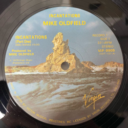 Винтажная виниловая пластинка LP Mike Oldfield Incantations (Japan 1978) (Obi)