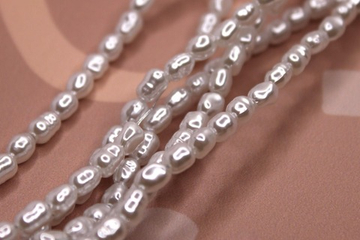 Бусины имитация жемчуг 10х9 мм