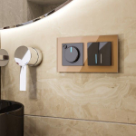 Рамка на 2 поста бронзовый