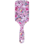 Расческа массажная прямоугольная форма «КОЛЛЕКЦИЯ ИМАНИ - ЭЛАНТРО», микс 4 дизайна, 24*7,5см (PVC упаковка)