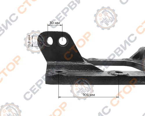 Задняя крышка (плита навески) минитрактора квадрат Shifeng 244