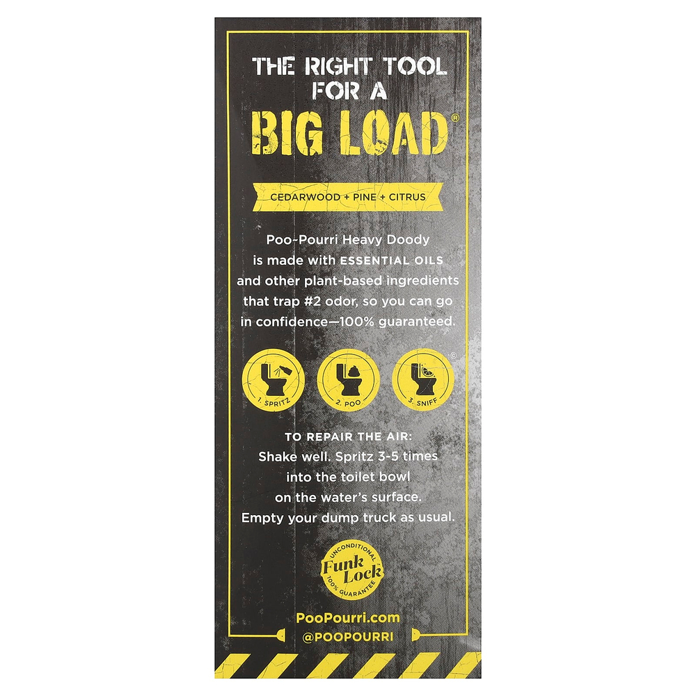 Poo-Pourri, Before-You-Go®, спрей-освежитель для туалета, High Doody®, кедр, сосна и цитрус, 59 мл (2 жидк. унции)
