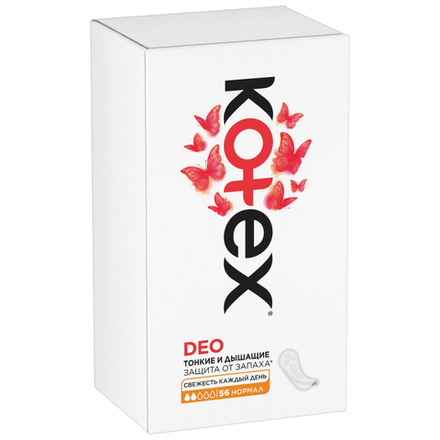 Прокладки ежедневные Kotex Deo Нормал 56шт