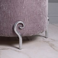 Банкетка Шарман silver-rose Серебро