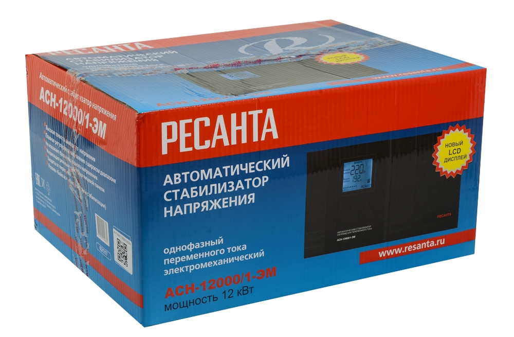 Стабилизатор Ресанта АСН-12000/1-ЭМ