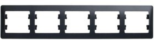 Рамка 5-м горизонт. антрацит GSL000705