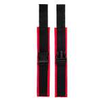 Красно-черные велюровые наручники ToyFa Anonymo 310106