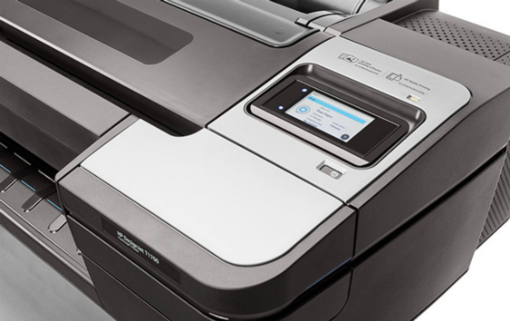 Широкоформатный принтер A0+ HP DesignJet T1700 44", 1118мм (W6B55A)