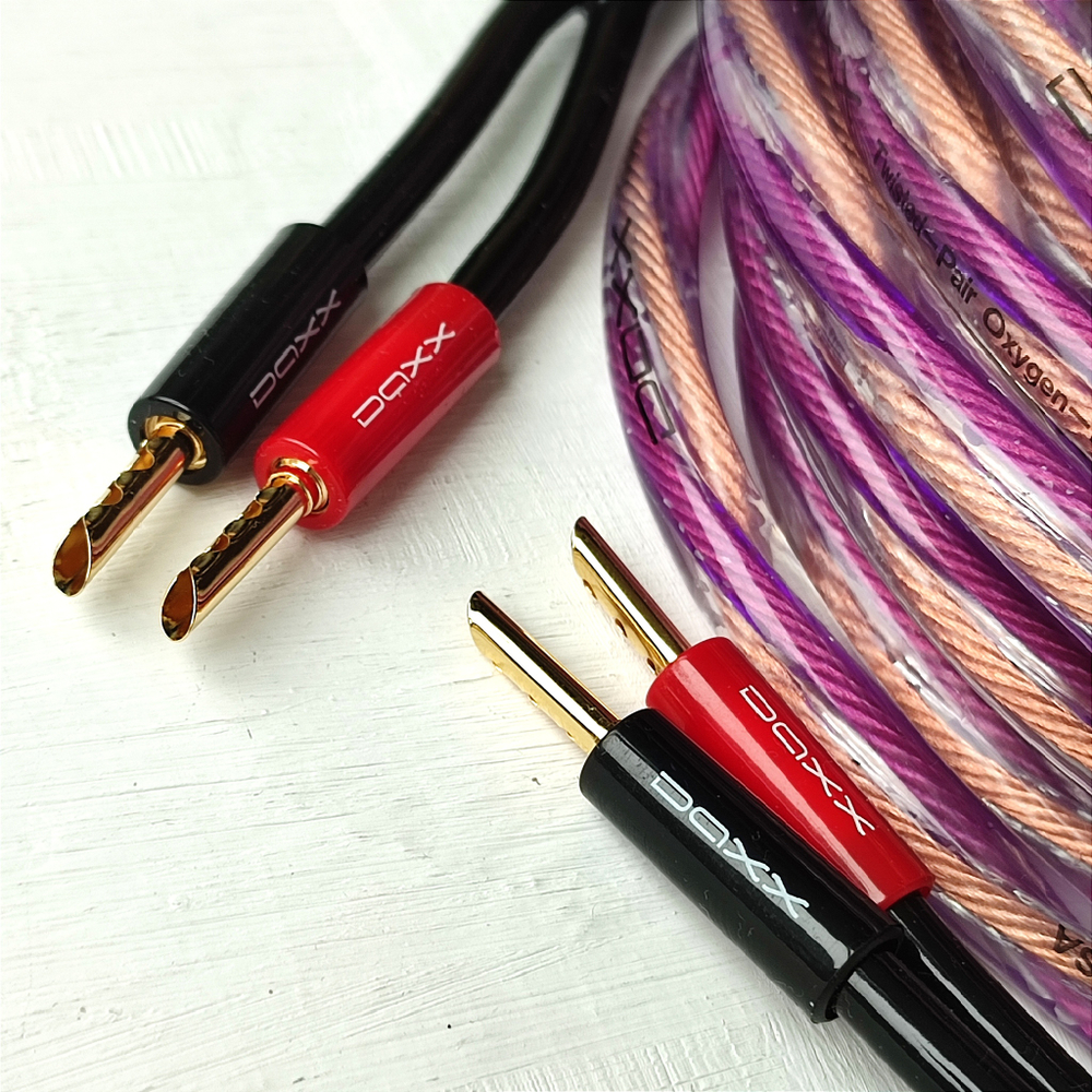 DAXX S82p Акустический кабель 12AWG (3.3мм.кв), класса Hi-Fi из бескислородной меди -готовая пара-