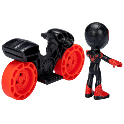 Hasbro Marvel Spidey Amazing Friends - Фигурка Майлза Моралеса на мотоцикле / артикул   F3714 F4002  / GTIN 5010993933372