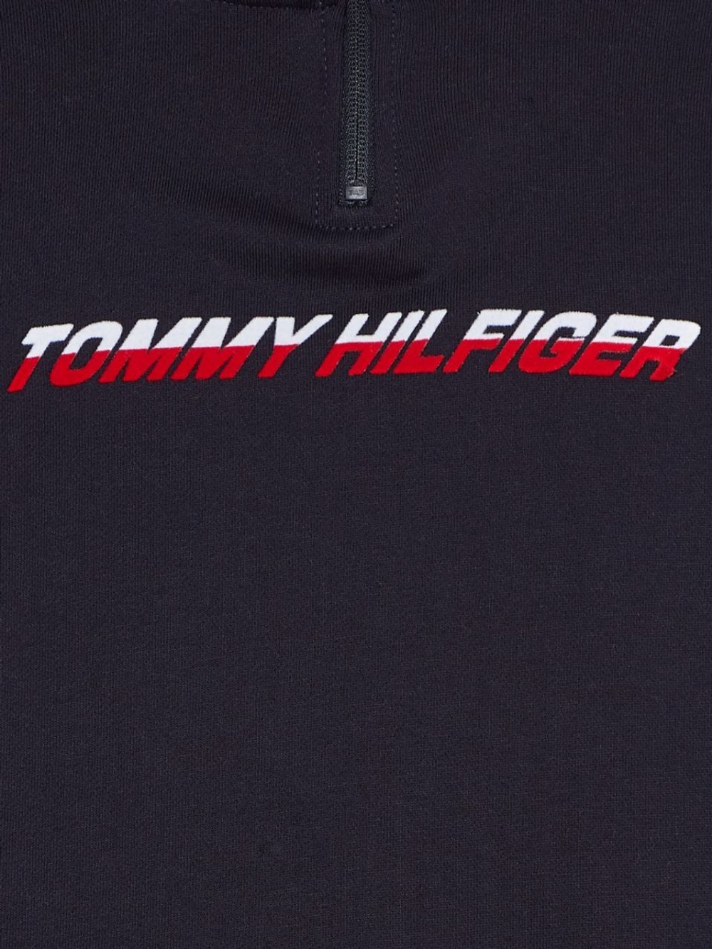 Мужская теннисная кофта Tommy Hilfiger Graphic 1/4 Zip - небесный